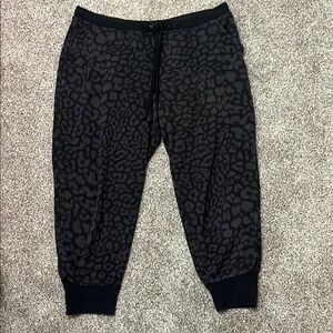 Nike Black Jogger Sweatpants with Tonal Print